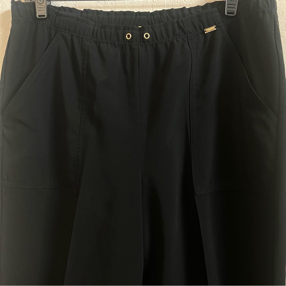 St.John Black Basic Drawstring Elastic Waist Pant… - image 2